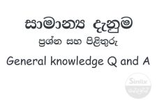 General Knowledge - Part 1