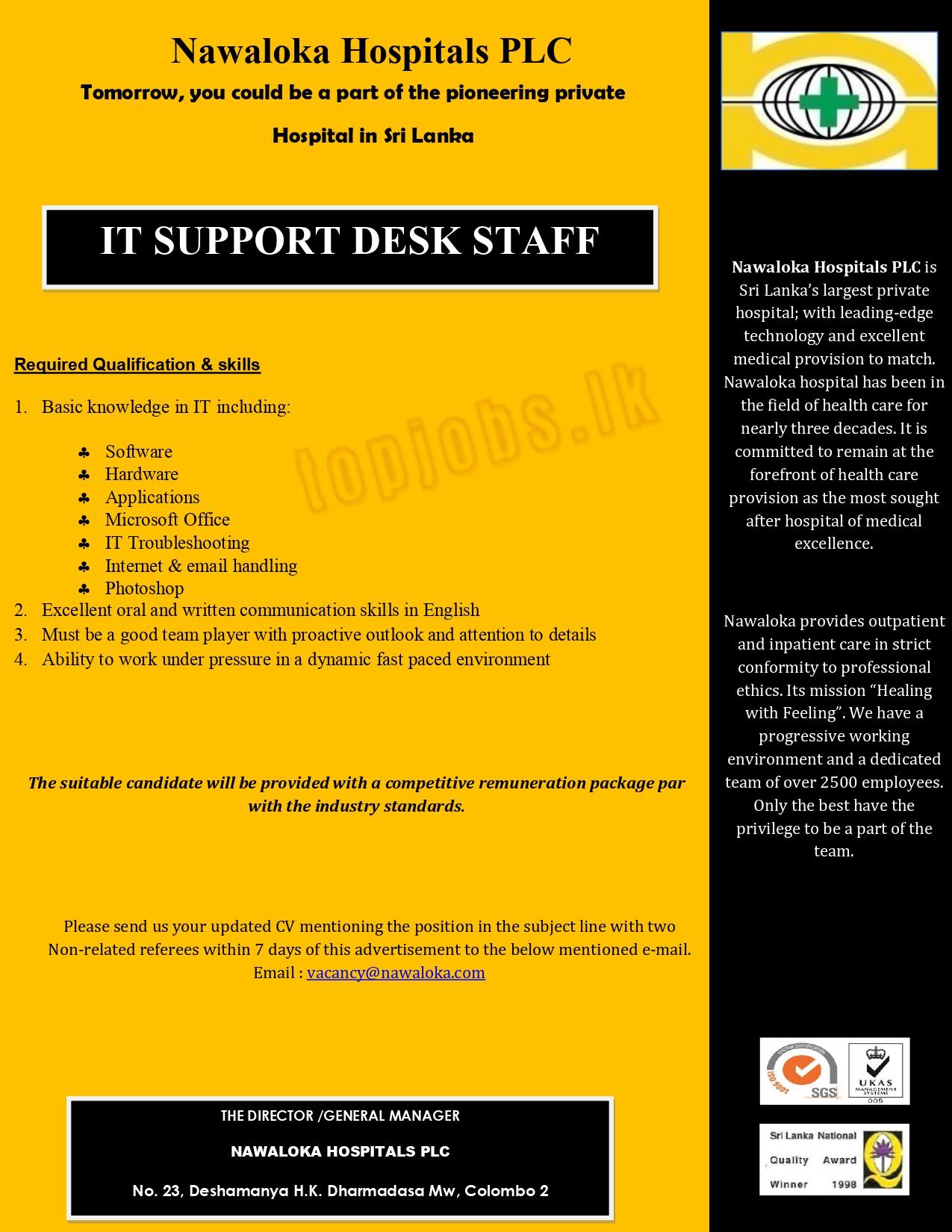 IT Support Desk Staff