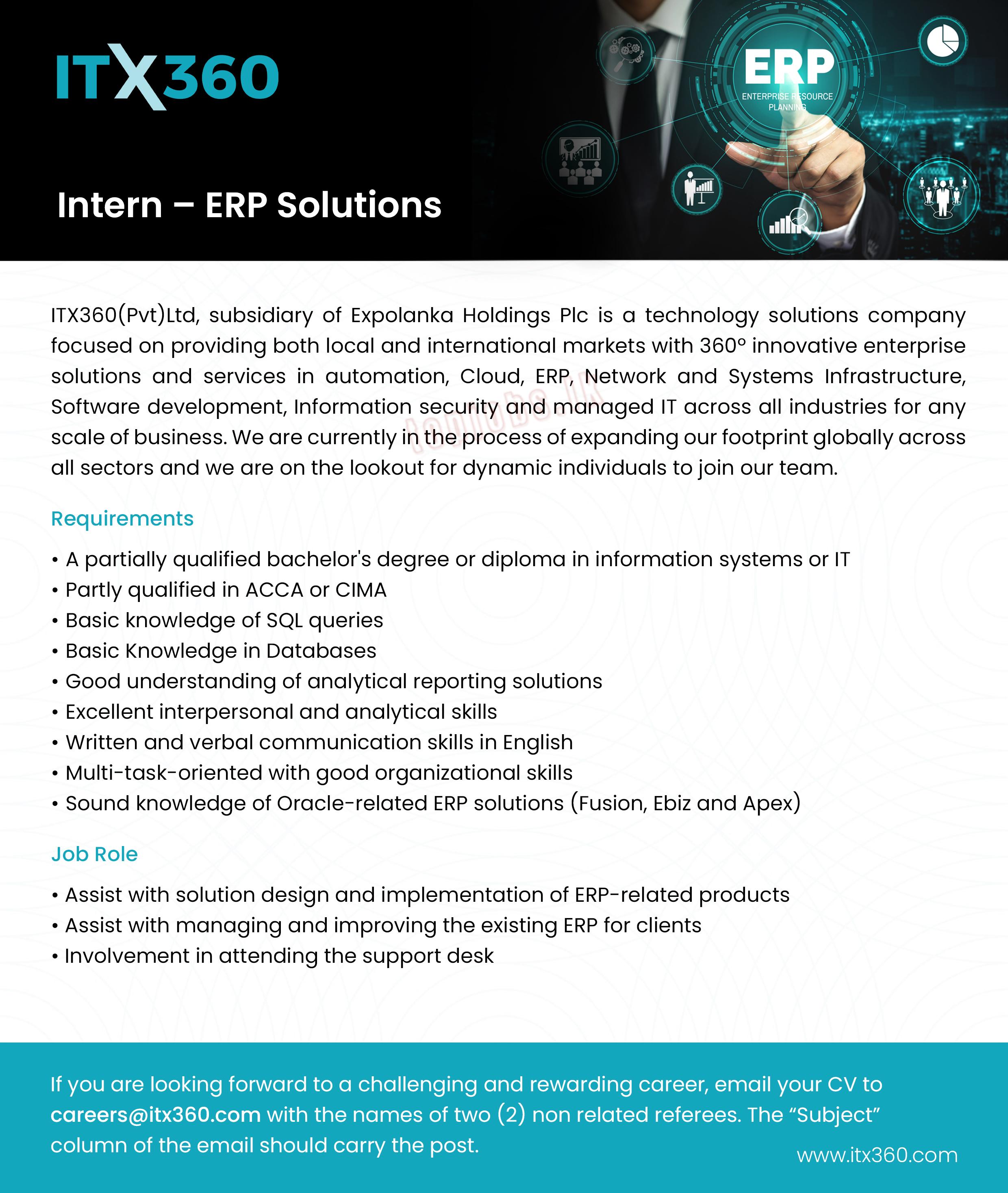 Intern - ERP Solutions