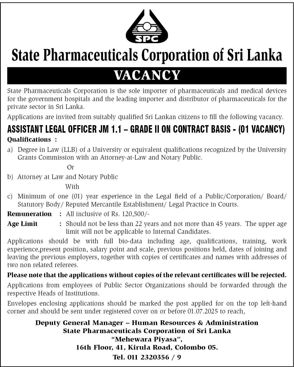 Assistant Legal Officer