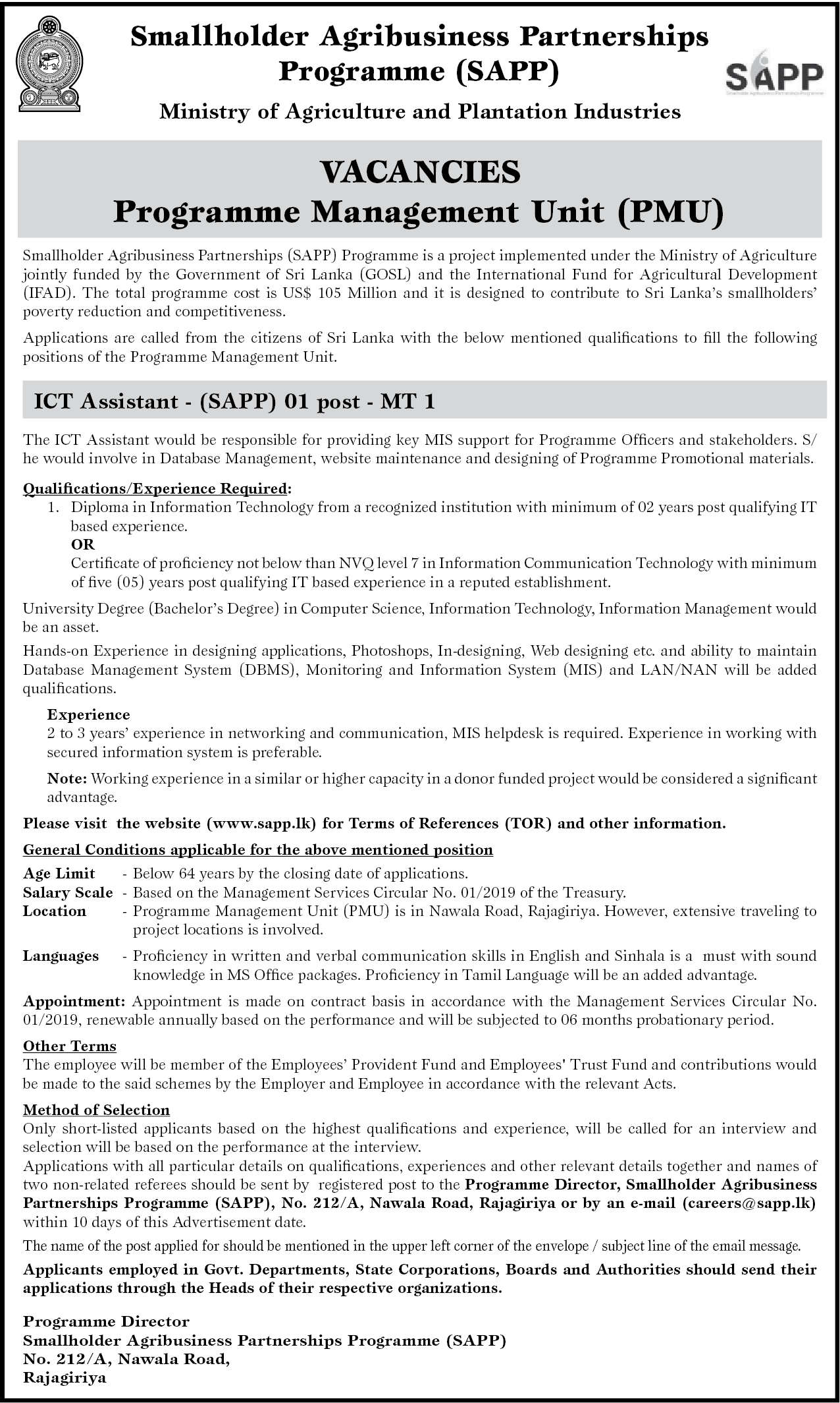 ICT Assistant